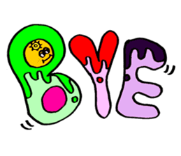 Colorful pop! super cute fruit friends sticker #1657580