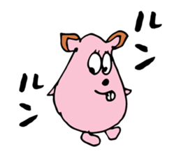 Pig ear cat sticker #1657662