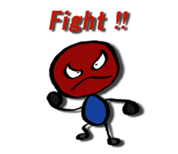 A happy colorful man has come. sticker #1657775