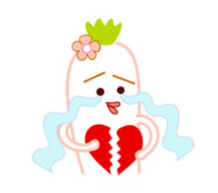 Litte Cute Radish Family sticker #1658391