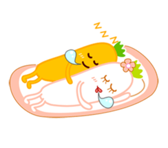 Litte Cute Radish Family sticker #1658406