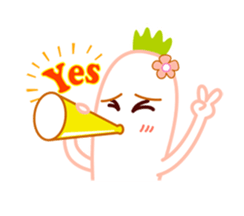 Litte Cute Radish Family sticker #1658410