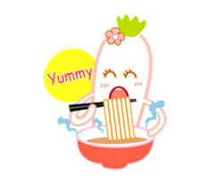 Litte Cute Radish Family sticker #1658411