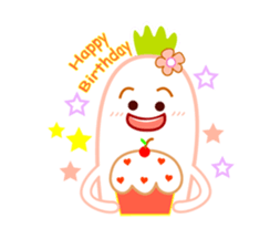 Litte Cute Radish Family sticker #1658418