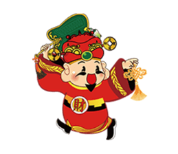 MONEY GOD sticker #1658707