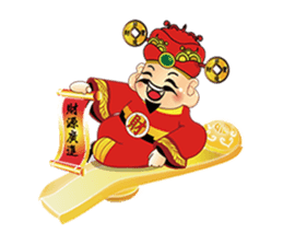 MONEY GOD sticker #1658711