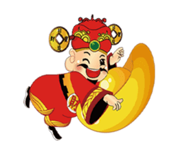 MONEY GOD sticker #1658714