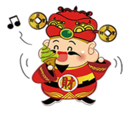 MONEY GOD sticker #1658727