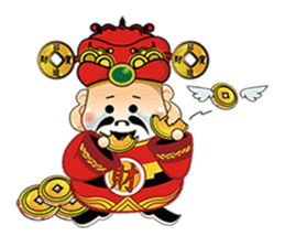 MONEY GOD sticker #1658728