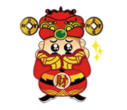 MONEY GOD sticker #1658731