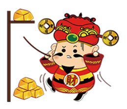 MONEY GOD sticker #1658732