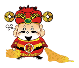 MONEY GOD sticker #1658735