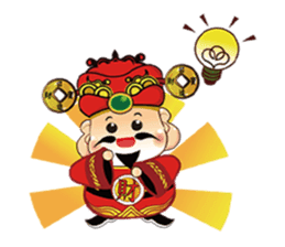 MONEY GOD sticker #1658736