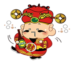 MONEY GOD sticker #1658743