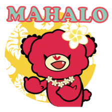 Hawaiian bear "Mimigaroll" sticker #1659226