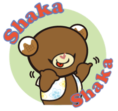 Hawaiian bear "Mimigaroll" sticker #1659227