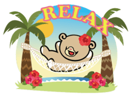 Hawaiian bear "Mimigaroll" sticker #1659232