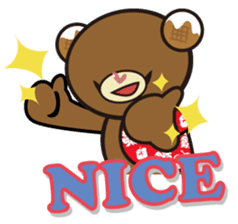 Hawaiian bear "Mimigaroll" sticker #1659235