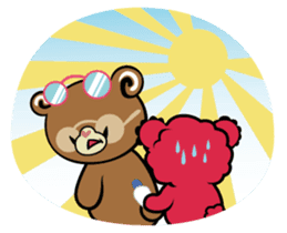 Hawaiian bear "Mimigaroll" sticker #1659238