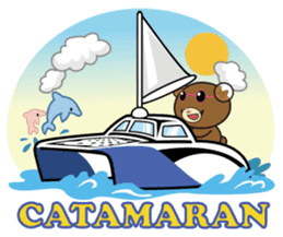 Hawaiian bear "Mimigaroll" sticker #1659240