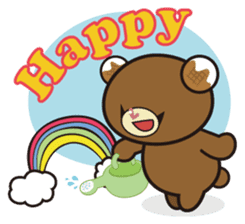 Hawaiian bear "Mimigaroll" sticker #1659242