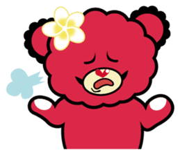 Hawaiian bear "Mimigaroll" sticker #1659243