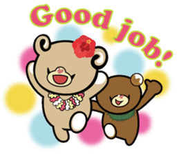 Hawaiian bear "Mimigaroll" sticker #1659250