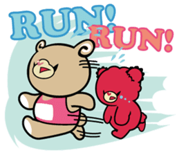 Hawaiian bear "Mimigaroll" sticker #1659251