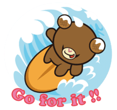 Hawaiian bear "Mimigaroll" sticker #1659254