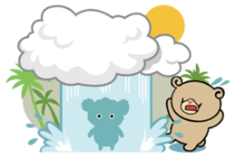 Hawaiian bear "Mimigaroll" sticker #1659255
