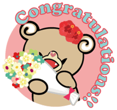 Hawaiian bear "Mimigaroll" sticker #1659258