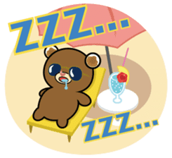 Hawaiian bear "Mimigaroll" sticker #1659260