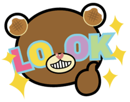 Hawaiian bear "Mimigaroll" sticker #1659261