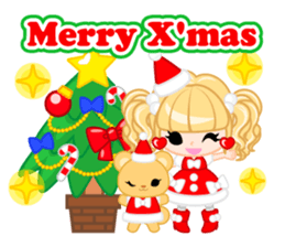 Santa Girl-English - sticker #1659465