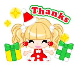 Santa Girl-English - sticker #1659469