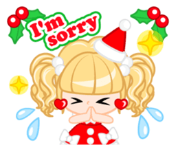 Santa Girl-English - sticker #1659470