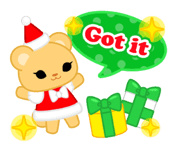 Santa Girl-English - sticker #1659471