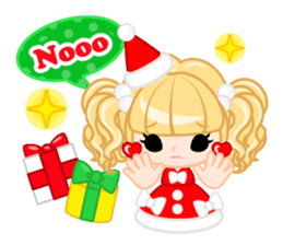 Santa Girl-English - sticker #1659472