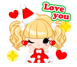 Santa Girl-English - sticker #1659473