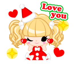 Santa Girl-English - sticker #1659473