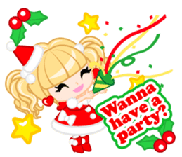 Santa Girl-English - sticker #1659475