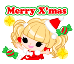 Santa Girl-English - sticker #1659481