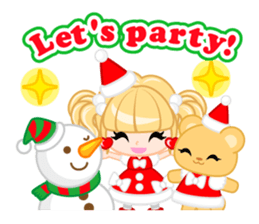 Santa Girl-English - sticker #1659483