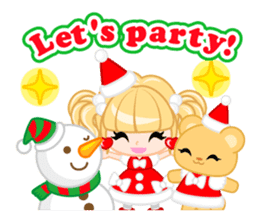 Santa Girl-English - sticker #1659483