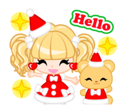 Santa Girl-English - sticker #1659486
