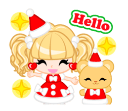 Santa Girl-English - sticker #1659486