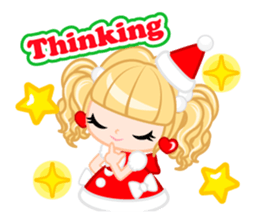 Santa Girl-English - sticker #1659488