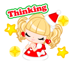 Santa Girl-English - sticker #1659488