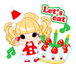 Santa Girl-English - sticker #1659490