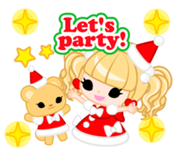 Santa Girl-English - sticker #1659495
